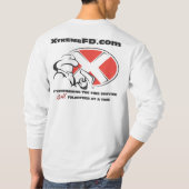 Long blanc de T-shirt de douille (Dos)
