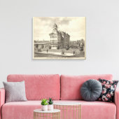 Long Branch Graded School, Long Branch, NJ Canvas Afdruk (Insitu (Woonkamer))