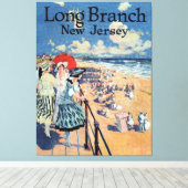 Long Branch, New Jersey 1917 Canvas Print (Insitu (Houten vloer))