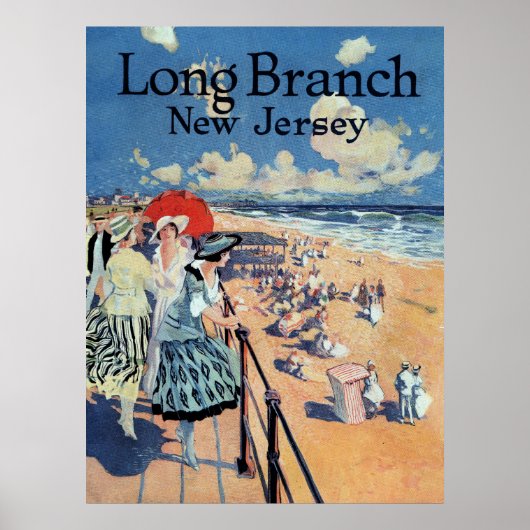 Long Branch, New Jersey 1917 print (Voorkant)