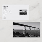 Long carte de visite de pont (Devant / Derrière)