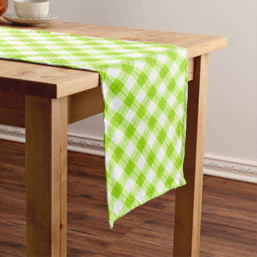 Long Chemin de table à motif carreaux (In Situ)