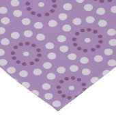 Long Chemin de table à motif de cercles violets (Coin)
