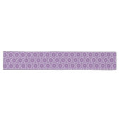 Long Chemin de table à motif de cercles violets (Horizontal)