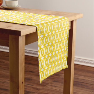 Long Chemin de table à motif diamant