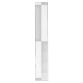Long Chemin de table carré argent allongé (Devant)