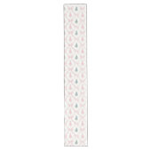 Long Chemin de table en forme d'arbre ruban rose (Devant)