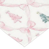 Long Chemin de table en forme d'arbre ruban rose (Coin)