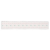 Long Chemin de table en forme d'arbre ruban rose (Horizontal)