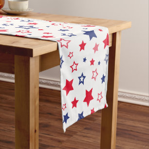 Long Chemin de table - Étoiles du 4 juillet