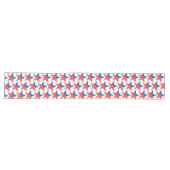 Long Chemin de table - Étoiles du 4 juillet pour petite (Horizontal)