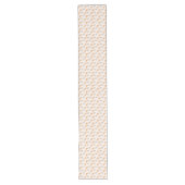 Long Chemin de Table Fleur Pastel 70s Marron Boho Joie (Devant)