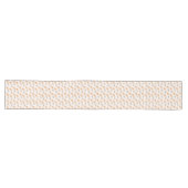 Long Chemin de Table Fleur Pastel 70s Marron Boho Joie (Horizontal)