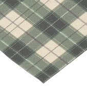 Long Chemin de table flocon de neige tartan vert forêt (Coin)