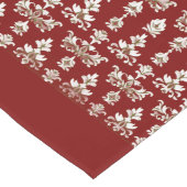 Long Chemin de table rouge avec un élégant motif centra (Coin)