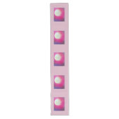 Long Chemin de table violet et blanc (Devant)