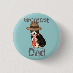 Long Coat Chihuahua Dad Ronde Button 3,2 Cm