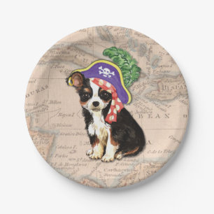 Long Coat Chihuahua Pirate Papieren Bordje