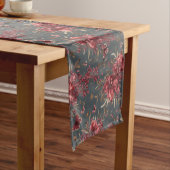 Long Couleur Grenade & Branche d'Olive Chemin de Table (In Situ)