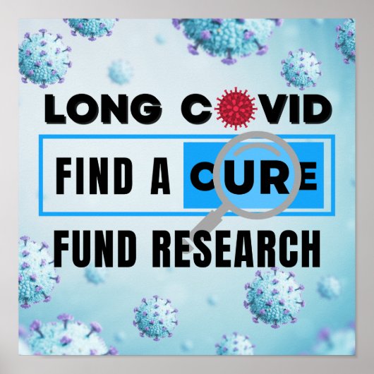 Long Covid - FONDS ONDERZOEK Poster (Voorkant)