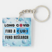 Long Covid - FONDS ONDERZOEK Sleutelhanger (Achterkant)
