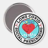 Long Covid - Social Prescribing (Singing) Magnet Magneet (Voorkant / Achterkant)