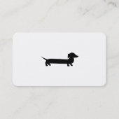 Long Dachshund Funny Drawing Visitekaartje (Voorkant)