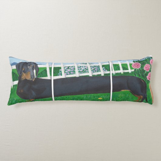 Long Dachshund Lichaamskussen (Voorkant)