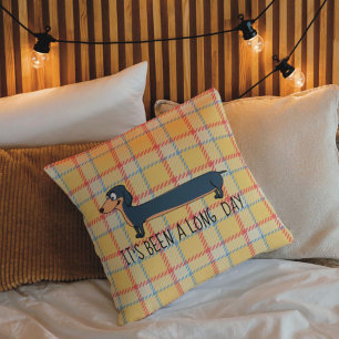 Long Day Dachshund Dog Pillow Kussen