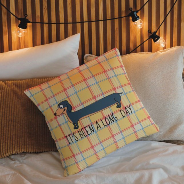 Long Day Dachshund Dog Pillow Kussen (Creator heeft geüpload)