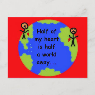 Long Distance Love Briefkaart