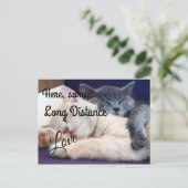 Long Distance Love Briefkaart (Staand voorkant)