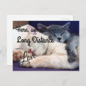 Long Distance Love Briefkaart (Voorkant / Achterkant)