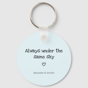 long distance relationship i miss you keychain