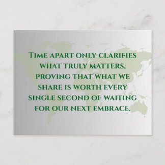 Long Distance Relationship Quote Postcard | Miles Briefkaart
