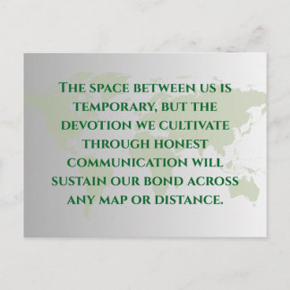 Long Distance Relationship Quote Postcard | Miles Briefkaart