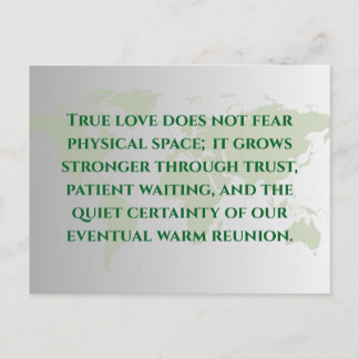 Long Distance Relationship Quote Postcard | Miles Briefkaart