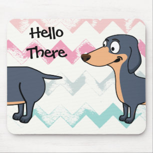Long Dog Love - Tapis de souris Dachshund