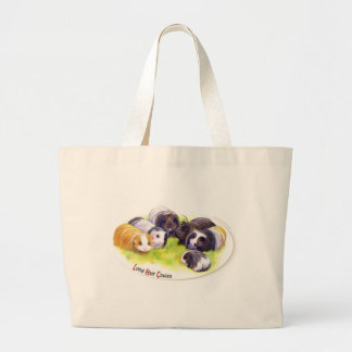 Long Hair Cavies Grote Tote Bag