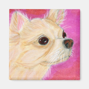 Long hair Chihuahua Magneet