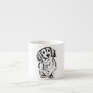 Long Hair Dachshund Lover Gift Doxie mama papa Cut Espresso Kop