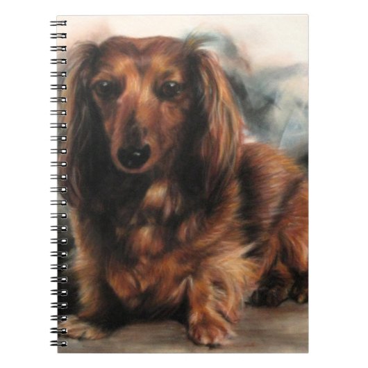 Long Haire Dachshund hond Notitieboek (Voorkant)