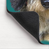 Long Haire Dachshund Portrait Gifts Muismat (Hoek)