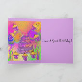 Long Hazard Black Dachshund Feestdagen Kaart (Binnen)