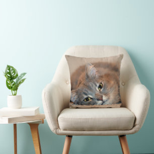 Long Hazard Blue Russian Cat door Shirley Taylor Kussen