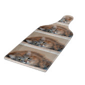 Long Hazard Blue Russian Cat door Shirley Taylor Snijplank (Hoek)