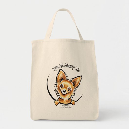Long Hazard Chihuahua IAAM Tote Bag (Voorkant)
