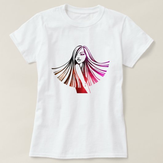 Long Hazard Colorful Beauty T-Shirt (Design voorkant)
