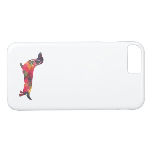Long Hazard Dachshund Geo Silhouette Multi Case-Mate iPhone Case (Achterkant (Horizontaal))