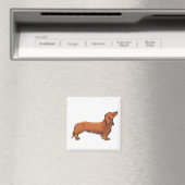 Long Hazard Dachshund Magneet (Insitu (Vaatwasser))